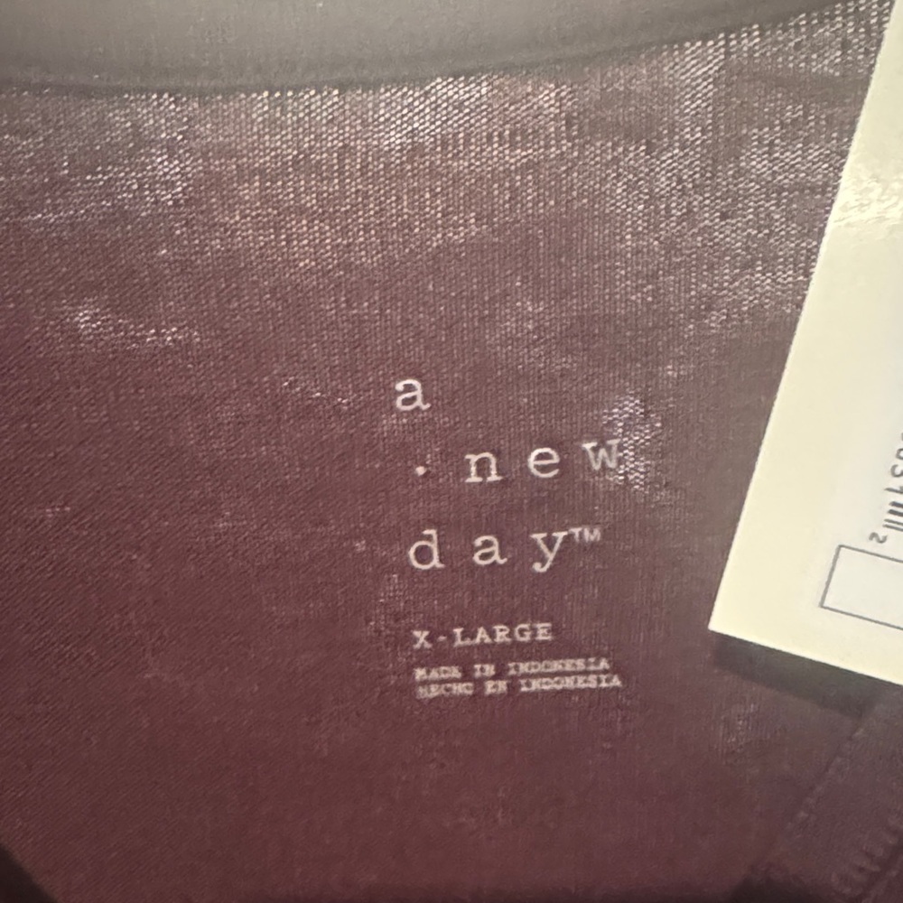 a new day Women's Long Sleeve Top - Dark Burgundy - Picture 2 of 3